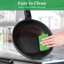 Sweetcrispy 12-Pieces Nonstick Pots And Pans Set - Kitchen Cookware With Removable Handles - Ideal For Home Cooking,Black - màu đen - Xem 5