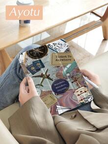 Ayotu Custodia protettiva da viaggio compatibile con Samsung Galaxy Tab/iPad, iPad 9a/8a/7a generazione 10.2 pollici, custodia per nuovo iPad 10a generazione, con funzione auto sveglia/sospensione, protezione angoli anti caduta - Multicolore - Visualizzare 2