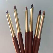 PECOLOVERS 哑光 6 色唇线笔斜角设计笔尖唇线唇膏笔裸棕色唇膏笔自然持久防水唇线笔彩妆 - 多色 - 查看 5