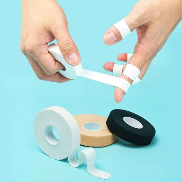 3-Piece Set Of Finger Tape With No Residue, Skin Friendly Sports Tape 0.6 Inches X 10.9yd, Suitable For Rock Climbing, Jujitsu, Fighting, Martial Arts, Wrestling, Weight Training, Knob Strap Gym Accessories Gym Bandages Sports Tape