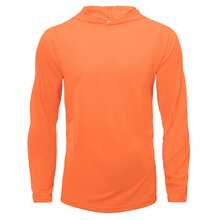 LEEHANTON 3pcs Men's Long Sleeve Hooded T-Shirts With Hood - 白色+橙色+黃色 - 查看 4