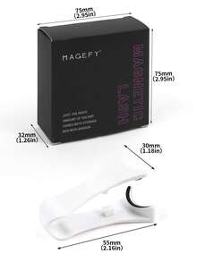 MAGEFY 3对磁吸式假睫毛套装，带夹子，可重复使用，自然漫画风格，夹子式，自然尖刺漫画风格，猫眼蓬松柔软假睫毛，假睫毛条，自然柔软交叉蓬松假睫毛，自然纤长、卷翘、放大双眼，适合女性旅行、派对等场合使用，自然睫毛混合设计 - 黑色 - 查看 7