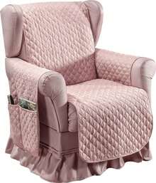 Sofa Protector Cover For 1 Seater Armchair With Storage Pocket - 乾枯玫瑰色 - 查看 2