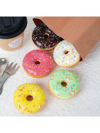 PU Fake Donut Model, Cake Shop Window Display, Home Fridge Decor, Realistic Food Play Model