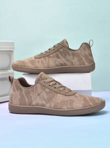 Chaussures larges pour hommes, convenant aux hommes et aux femmes. Chaussures de sport décontractées, chaussures de loisirs respirantes, antidérapantes et résistantes, chaussures d'entraînement de camouflage