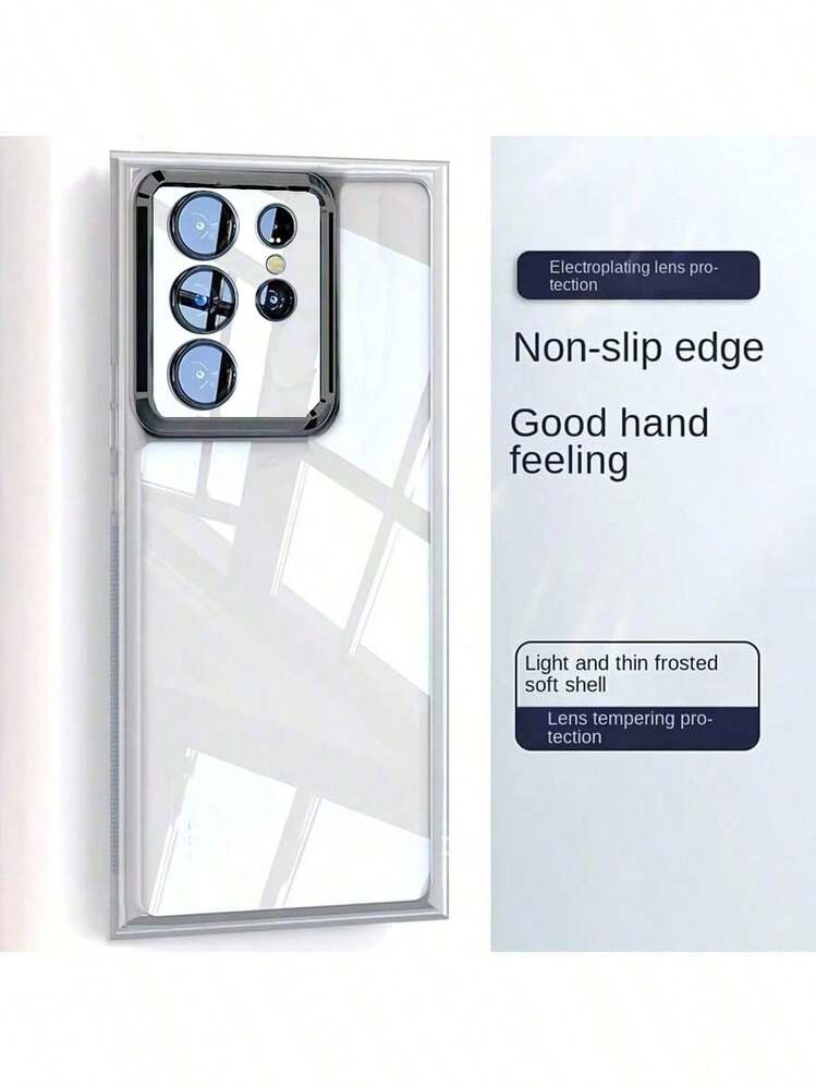 كفر هاتف من السيليكون الشفاف لهواتف سامسونج جالاكسي S25 Edge، S25، S25 Plus، S25 Ultra، S24 Ultra، S24، S24 Plus، S24 Ultra، S23، S23 Plus، S23 Ultra، S22، S22 Plus، S22 Ultra، S23 FE، S24 FE، A15، 125، A35، A55، A16، A36، A56 - الأرجواني - مشاهدة 2