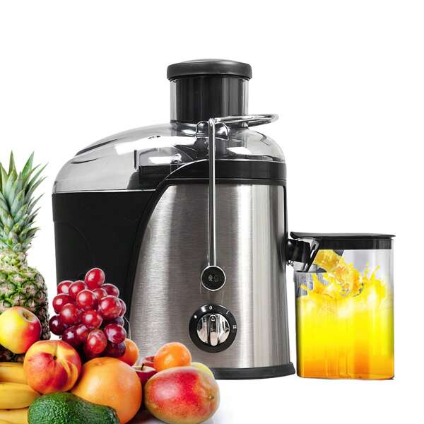 Centrifugeuse, presse-agrumes, presse-agrumes électrique multifonction 400 W, séparation des jus de fruits, 2 vitesses, utilisation facile