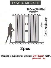 1 件遮光薄纱窗帘，实用多用途，适用于阳台、客厅和度假屋