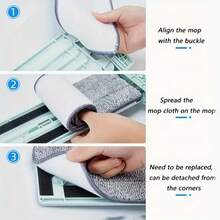 Super Fine Fiber Replacement Mop Pads - Reusable And Washable, Suitable For Most Spray Mops And Swivel Mops, Strong Absorbency, Essential For Apartments - Health And Home Supplies - Household And Cleaning Supplies - Home Cleaning - Cleaning Tools - Mop And Accessories - Mop Accessories - Household Replacement Mop Pads