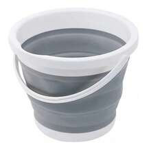 10L Collapsible Silicone Bucket, Simple & Fashionable, Suitable For Summer - Grey - View 2