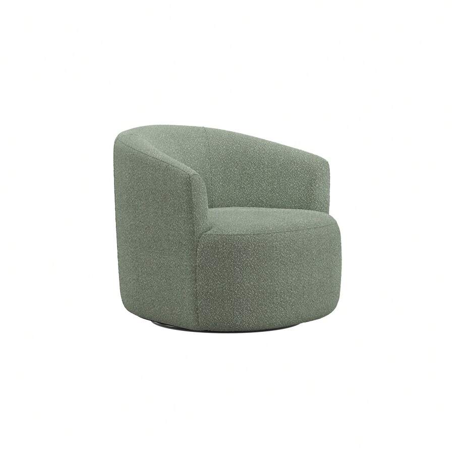 Mainstays Boucle Swivel Chair Olive - Olive as pic - View 1