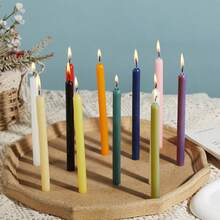 Mystic Glow 12-Color Candles Set | Multi-Color Combination Wax Candles For Festive Party & Home Decor, Black Starry Night Gift Box,Festive Party Ambiance Candles,Mystical Ceremony Candle,Suitable For Easter Day,Farther's Day,Mother's Day,Weddings,And Various Other Holidays,Dinner Table Decorations, Birthday Party,Romantic Candles,Men&Women Gift,Outdoor Picnic Emergency Lighting Candle - Multicolor - View 9