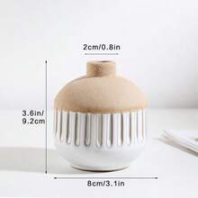 Set de 8 botellas de cerámica vintage con relieve para aceites esenciales, decoración de sobremesa para la sala de estar, entrada y mesita de noche