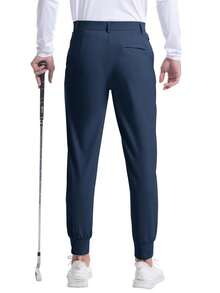 hoteel Men's Golf Joggers Pants Lightweight Stretchy Slim Fit Pants Casual Wear With Pockets For Golf Running Work Travel - 海軍藍 - 查看 6