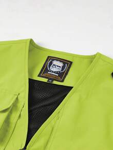 夏季新款优质男士休闲时尚背心，纯色多口袋男士钓鱼背心，户外徒步超大口袋多功能男士背心