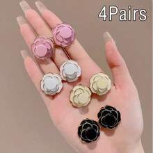 金属花腰带扣,1/2/4 件,可调节无缝牛仔裤腰带夹,混色不粘腰带紧固件 - 彩色 - 查看 21