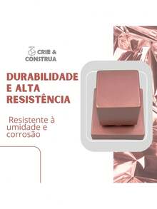 Acabamento para Registro Quadrado Rose Gold Crie Construa - Rosê - Visão 3