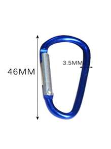 4pcs Aluminum Snap Hook Carabiner D-Ring Key Chain Clip Keychain Hiking Camp,Colorful Outdoor Keychain,D-Shaped Aluminum Carabiners, Heavy Duty Spring Hook Keychain Clips, Lightweight Mixed Colors, Ideal For Camping, Fishing, Pet Leashes, And Securing Indoor/Outdoor Gear, Camping Accessories