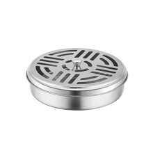 1 pièce poêle métallique style vintage avec moustiquaire - brûleur d'encens portable en fer pour décoration intérieure et extérieure, boîte avec couvercle, plateau ignifuge multifonction créatif pour la maison, décoration de chambre, décoration de cuisine