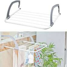 Portable Clothesline For Apartment Window Balcony Drying Clothes Retractable Balcony Box Bathroom Laundry - Nhiều màu - Xem 6
