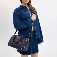 Coach Rowan 25 Classic Mini Satchel - Nowa damska torebka na ramię z uchwytem u góry