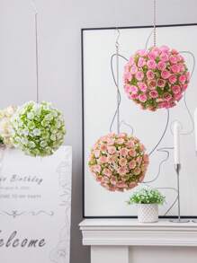 Artificial Boxwood Grass Balls,Simulation Garden Grass Balls,Flower Balls,17cm,6.7inch,Pink,Autumn,Pool Decoration,Wedding Decoration,Mother's Day Decoration,Bright Colour,Easy To Remove,Can Be Used For 1-3 Years,No Need To Take Care Of It,Office Living Room Bedroom Dining Room Decoration,Party Wedding Garden Decoration,Home Decoration,Party School Dormitory Decoration
