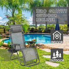 Zero Gravity Chair Lounge Chair Set Of 2 Lawn Chair Outdoor Chair Deck Chairs - GRAY - View 2