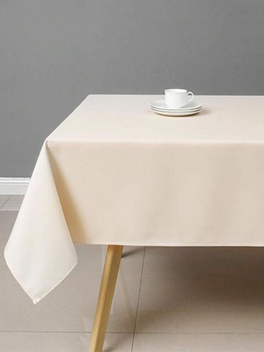 Tablecloth 2.20x1.50m 6 Seats Party Buffet Restaurant - Straw - View 1
