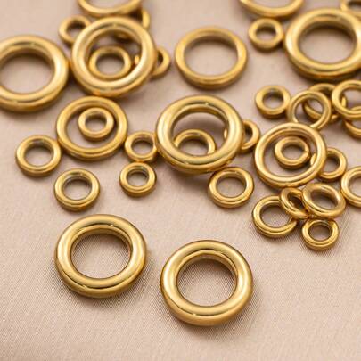 20 peças de aço inoxidável soldado fechado jump ring o split conector para pulseira colar faça você mesmo suprimentos para fazer joias acessórios