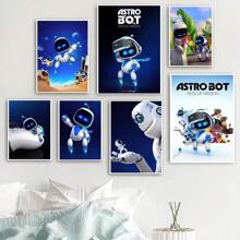 1pc Wall Arts Posters Frameless Modern Game Astro Bot Poster Home Room Decor Livingroom Bedroom Aesthetic Art Wall Painting Stickers