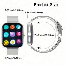 SIMSONLAB Montre connectée intelligente avec bracelet en acier et silicone, pour hommes et femmes, avec appel Bluetooth, cadran personnalisable et minuterie, compatible avec Android et iOS, version améliorée 2025