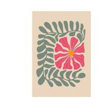 1/6 Impresiones de flores botánicas abstractas y coloridas, arte para pared ecéctico, arte de pared con colores vibrantes retro, impresiones de flores onduladas, arte maximalista, impresiones del mercado de flores vintage, pósteres de colores, decoraciones de pared, con opción de marco, para decoración del hogar