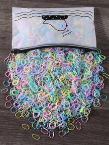 2000 pièces Mini Élastiques à cheveux jetables en caoutchouc pour queue de cheval, convient pour un usage quotidien, accessoires pour cheveux, porte-queue de cheval