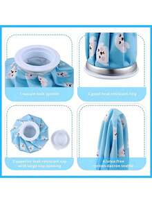 1pc Reusable Ice Pack Cold And Hot Use,Cute Pattern Hot Water Bag , Cold PacksTired Eyes,Easy To Carry ,Small&Easy To Store - Multicolor - View 4