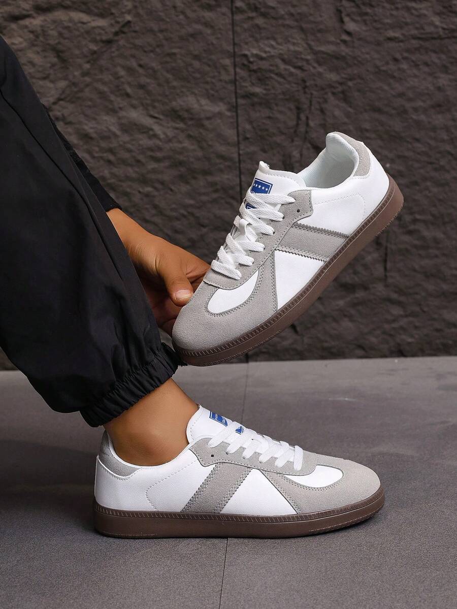 Giày thể thao đa năng cho nam và nữ, size 36-45, giày đế bằng buộc dây, giày thể thao cho học sinh, giày tập thể dục trong nhà