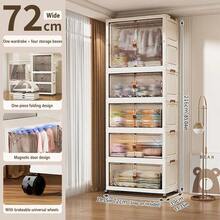 1/2/3/4/5 Drawer Style Storage Chest, Thick Plastic Cabinet, Multi-Layer Nightstand - Transparent - View 30