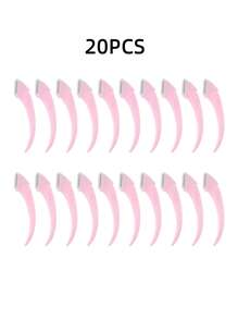 10/20pcs Assorted Crescent-Shaped Eyebrow Razors, Suitable For Beginners, Men & Women Eyebrow Grooming Tool