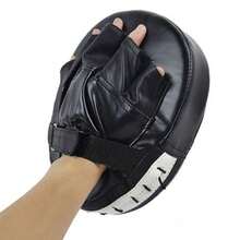 Guantes de Boxeo para Adultos, Transpirables, de Cuero PU, Guantes de Lucha, Entrenamiento de Boxeo, Guantes de Kickboxing para Gimnasio, Deporte Interior y Exterior - Negro - Ver 1