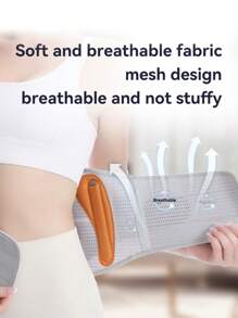 Invisible Waist Support Belt, Ultra-Light & Breathable With Cooling Fabric And Flexible Fly-Knit Design Gym Accessories