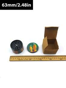 BROS 1pc Creative Rainbow Grinder - Zinc Alloy 4-Layer Multiuse Tool - Compact 1.57/2.48" Design - Household Essential Accessory - Ideal Holiday Gift (Valentine's/Christmas/New Year)