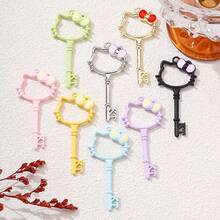 Sanrio New Kitty Cat Macaron Color Pendant Accessories, DIY For Earrings, Phone Chains, Necklaces