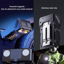 1pc LED Working Flashlight With Magnet Multifunctional COB Lamp Rechargeable Maintenance Lamp Suitable For Outdoor Camping Household Emergency Lighting