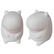 10 Alcancias de capibara de yeso sin pintar, manualidades, recuerdo fiesta + 1 pieza extra - Blanco - Ver 3