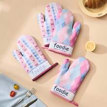 Creative Design Heat Resistant Gloves, Microwave Oven Baking Gloves, Anti-Slip & Thick Heat Insulation For Kitchen Use