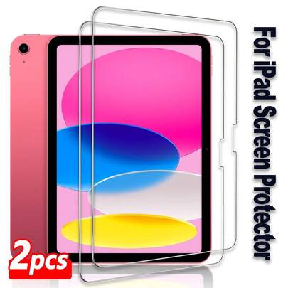 ZYONS 2pcs High Definition Tempered Glass Screen Protector Compatible With IPad (2025 Model) / 11th Generation / (11th Gen) Supporting Face ID And Apple Pencil, Anti-Scratch, High Clarity, Anti-Fingerprint, Easy Installation, Anti-Explosion, Bubble-Free, Ideal Gift For Birthday, Family, Friends, Tablet Screen Protector, Tablet Accessories, Waterproof, Shockproof, Anti-Fall, Full Coverage, Compatible With Ipad Air 11-Inch (M5/M4/M3/M2) 2026/2025/2024 11" 13"