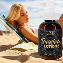 Loción corporal autobronceadora natural y reafirmante GZE, adecuada para tonos de piel claros a medios, crema autobronceadora hidratante y no grasa que ayuda a reducir visiblemente la celulitis - Negro - Ver 8