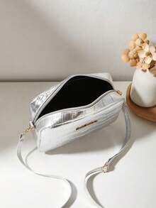 Bolso cruzado pequeño, bolsa bandolera, bolsa de teléfono, con estampado de piel de cocodrilo, de moda y nuevo