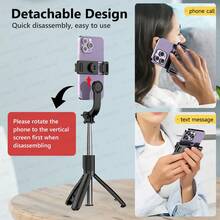 AXNEN 可伸缩自拍杆三脚架，带无线遥控器和手机支架，便携式智能手机三脚架，适用于团体自拍/直播/视频录制，兼容iOS/Android/GoPro设备