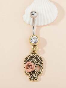 1pc/Set Women Sexy Navel Piercing Ring With Butterfly Zirconia Decoration, Belly Button Rings - Multicolor - View 11