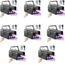 SEBRUANC 500W Fog Machine Christmas Fog Machine 3PCS Three-In-One High Power Lamp Beads Stage Lighting Effect Wireless Remote Control Suitable For Wedding DJ Performance Concert Bar Party - UK Plug(220-240V) - View 11